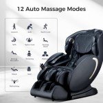 3D Zero Gravity Full Body Massage Chair - Black