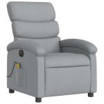 Light Gray Electric Massage Recliner Chair