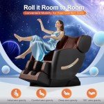 Luxury Full Body Shiatsu Massage Chair - Brown