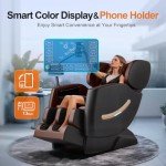 Luxury Full Body Shiatsu Massage Chair - Brown
