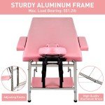 Adjustable Portable 24" Massage Table - Pink