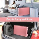 Adjustable Portable 24" Massage Table - Pink