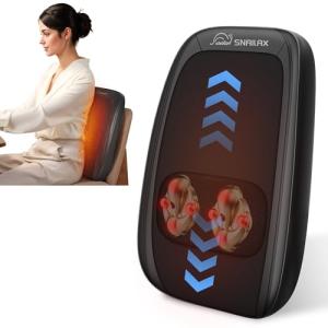 Shiatsu Back Massager with Heat & 4D Rollers