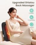 Shiatsu Back Massager with Heat & 4D Rollers