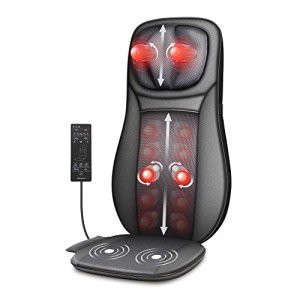 Heated Shiatsu Neck & Back Massager Pad