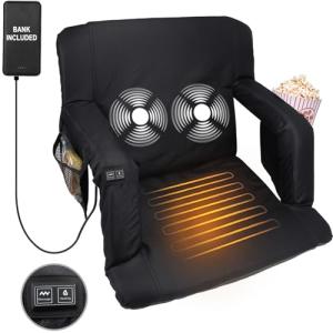 Heated Bleacher Seat with Massage and Recline