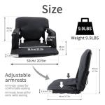 Heated Bleacher Seat with Massage and Recline