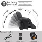 Heated Bleacher Seat with Massage and Recline