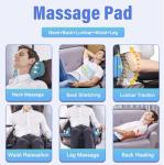 Heated Deep Tissue Back Massager Pad for Pain Relief