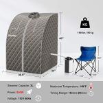 Giantex Portable Steam Sauna with Adjustable Features