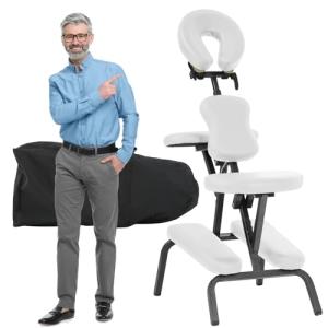 Portable Adjustable Massage Chair with Carry Bag