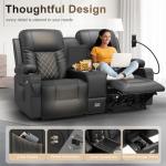 YONISEE Luxury Massage Recliner Sofa Set
