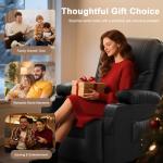 YONISEE Luxury Massage Recliner Sofa Set