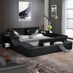 Luxury Massage Bed Frame with Lights and USB
