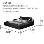 Luxury Massage Bed Frame with Lights and USB