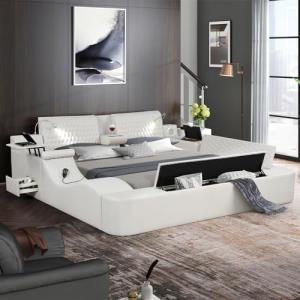 Luxury Massage Bed Frame with USB and Speakers