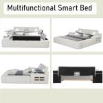 Luxury Massage Bed Frame with USB and Speakers
