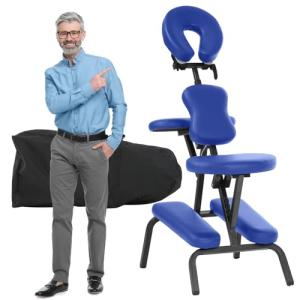 Portable Adjustable Massage Chair with Carrying Bag