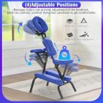 Portable Adjustable Massage Chair with Carrying Bag