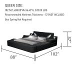 Luxury Smart Bed with Massage and Lights