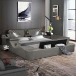 Luxury Massage Bed Frame with Lights and USB