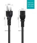 Universal 6-Foot Power Cord for Fitness Equipment