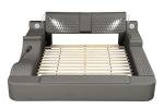 Luxury Massage Bed Frame with Lights and USB