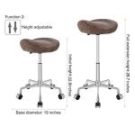 Kaleurrier Ergonomic Rolling Saddle Stool Chair