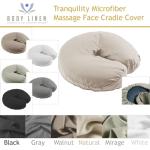 Body Linen 10 Pack Tranquility Microfiber Massage Face Rest Covers for Tables and Chairs - Durable, Lightweight and Extra Soft - Gray