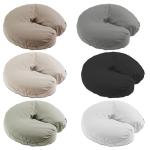 Body Linen 10 Pack Tranquility Microfiber Massage Face Rest Covers for Tables and Chairs - Durable, Lightweight and Extra Soft - Gray