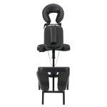Master Massage Apollo Portable Massage Chairs, Ergonomically Designed Foldable Massage Therapy Chair, Folding Lightweight Massage Chair with Larger Cushion and Wheels Bag-in Black
