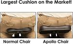 Master Massage Apollo Portable Massage Chairs, Ergonomically Designed Foldable Massage Therapy Chair, Folding Lightweight Massage Chair with Larger Cushion and Wheels Bag-in Black
