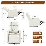 Compact Zero Wall Power Recliner with Heat & Massage