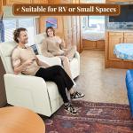 Compact Zero Wall Power Recliner with Heat & Massage