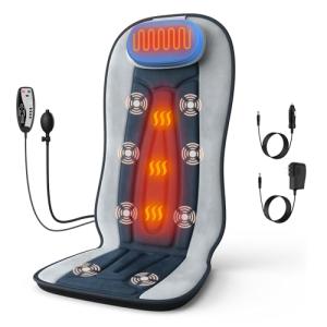 Heated Back Massage Chair Pad with Neck Pillow