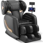 Massage Chair Full Body, Easy To Install & Users Friendly, Zero Gravity Full Body Massage Chairs with Touchscreen Smart Mode, Heated, 10 Fixed Rollers, Retractable Foot, Phone Holder, Bluetooth, Light
