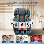 Massage Chair Full Body, Easy To Install & Users Friendly, Zero Gravity Full Body Massage Chairs with Touchscreen Smart Mode, Heated, 10 Fixed Rollers, Retractable Foot, Phone Holder, Bluetooth, Light