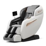 DOVRYTHEN Full Body Massage Chair, Zero Gravity Shiatsu Recliner with Heating, Foot Rollers, Bluetooth Speaker & Smart Body Scan (White)