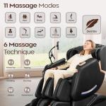 CASINTA 3D Massage Chairs Full Body and Recliner - 53.5 Extend Sl Track Shiatsu Massage Chair - 2 Zero Gravity,11 Massage Techniques,Core Heating & 22 Airbag, Smart Foot Rollers,Ai Voice, Yoga Mode