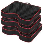 Stadium Seat Cushions - Portable Bleacher Cushions with 2.5" Extra Thick High-Density Foam and Massage Dots, Fashion Outdoor Seat Cushions for Sports Events, Travel, Camping, Chairs - 3 Pack