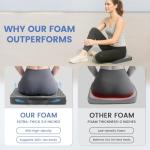 Stadium Seat Cushions - Portable Bleacher Cushions with 2.5" Extra Thick High-Density Foam and Massage Dots, Fashion Outdoor Seat Cushions for Sports Events, Travel, Camping, Chairs - 3 Pack