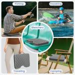 Stadium Seat Cushions - Portable Bleacher Cushions with 2.5" Extra Thick High-Density Foam and Massage Dots, Fashion Outdoor Seat Cushions for Sports Events, Travel, Camping, Chairs - 3 Pack