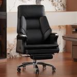 Kinnls Winston Leather Heated Massage Office Chair