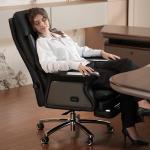 Kinnls Winston Leather Heated Massage Office Chair