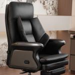 Kinnls Winston Leather Heated Massage Office Chair