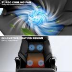 Kinnls Winston Leather Heated Massage Office Chair