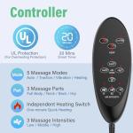 Heated Deep Tissue Back Massager Pad for Pain Relief