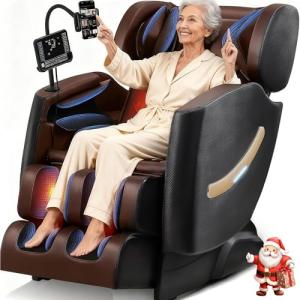 Luxury Full Body Shiatsu Massage Chair - Brown