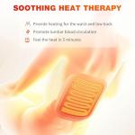 SLOTHMORE Heated Vibration Back Massager Cushion