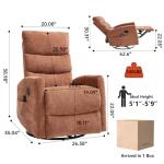 PELUMY Heat & Vibration Massage Recliner Chair